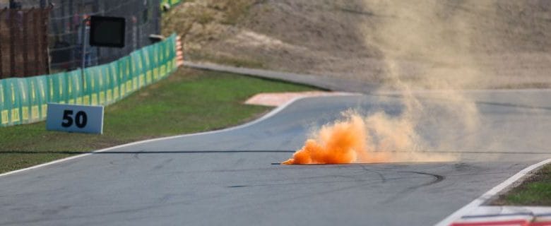 Fan som kastet bluss på banen ble fjernet fra Dutch Grand Prix